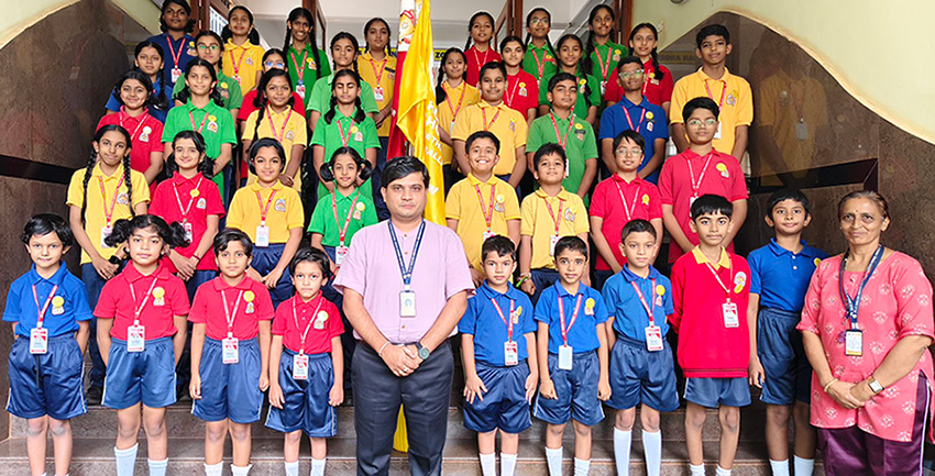 Honouring Students with Best Attendance Badge for the month of July 2025