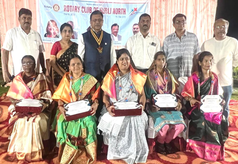 Our one more faculty Mrs. Raksha Kulkarni has been awarded NATION BUILDER AWARD by  Rotary club