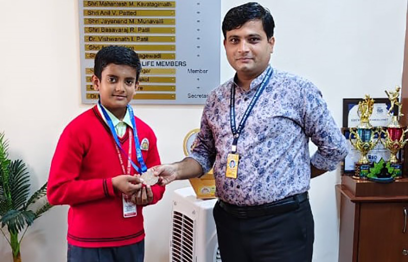 Khush Paramshetty from Class VII had participated in CBSE South Zone Shooting Championship 2025-26