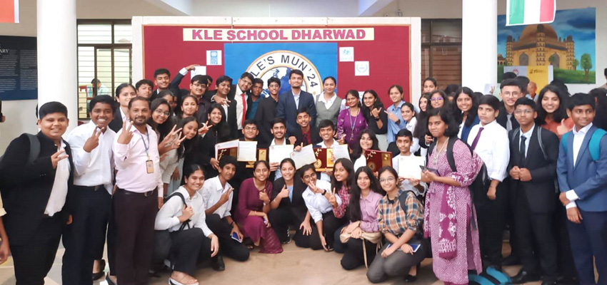 Our students have participated in MUN and won prizes